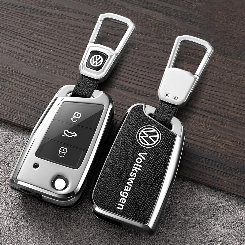 Для VOLKSWAGEN Чехол-защита для брелока автомобиля из цинкового сплава + Кожа Для VW Volkswagen Polo Golf 7 MK7 Tiguan MK2 Accesso