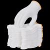 Deli LQ624 Breathable Yarn Work Gloves, White