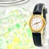 Б/У [Хорошее состояние/Новый аккумулятор] Женские часы SEIKO SPIRIT Золотые Овальные 1F21-5B50 440278 Новый ремешок