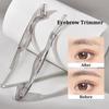 Двусторонний триммер для бровей Macro, устойчивый к царапинам, безопасная бритва для бровей, портативный, моющийся, прочный, инструмент для красоты