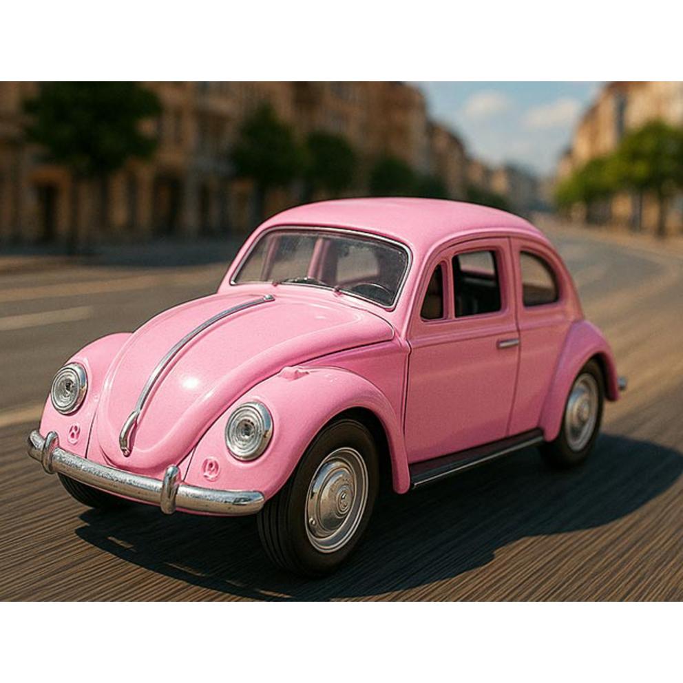JoyKids Volkswagen Classic Beetle 1967 Серия S40 Литая модель автомобиля, Розовый