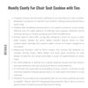 Homlly Comfy Fur Chair Seat Cushion with Ties