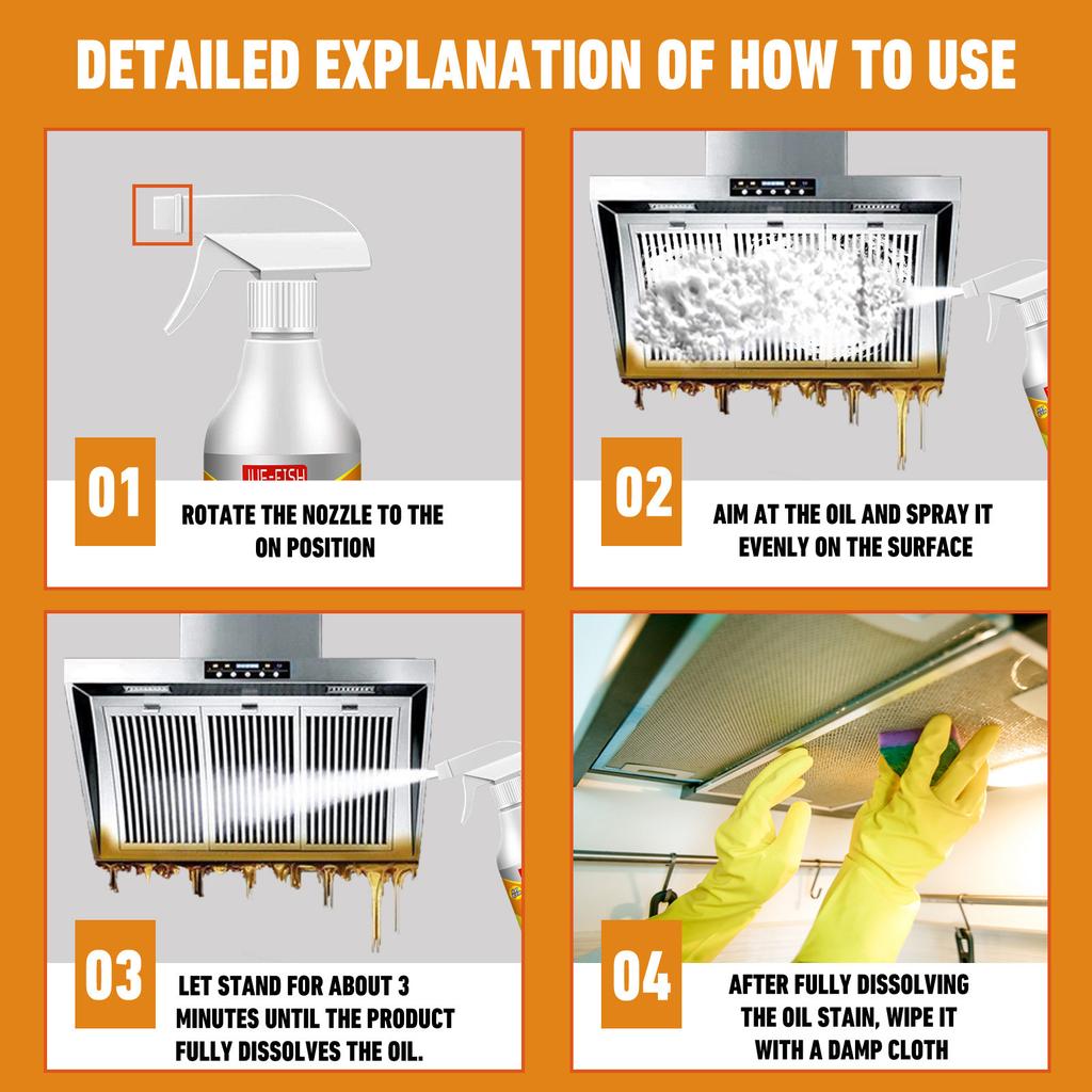 Очиститель от тяжелого масла для кухни. Кухонная утварь очищает, освежает и устраняет запахи, 60 мл.