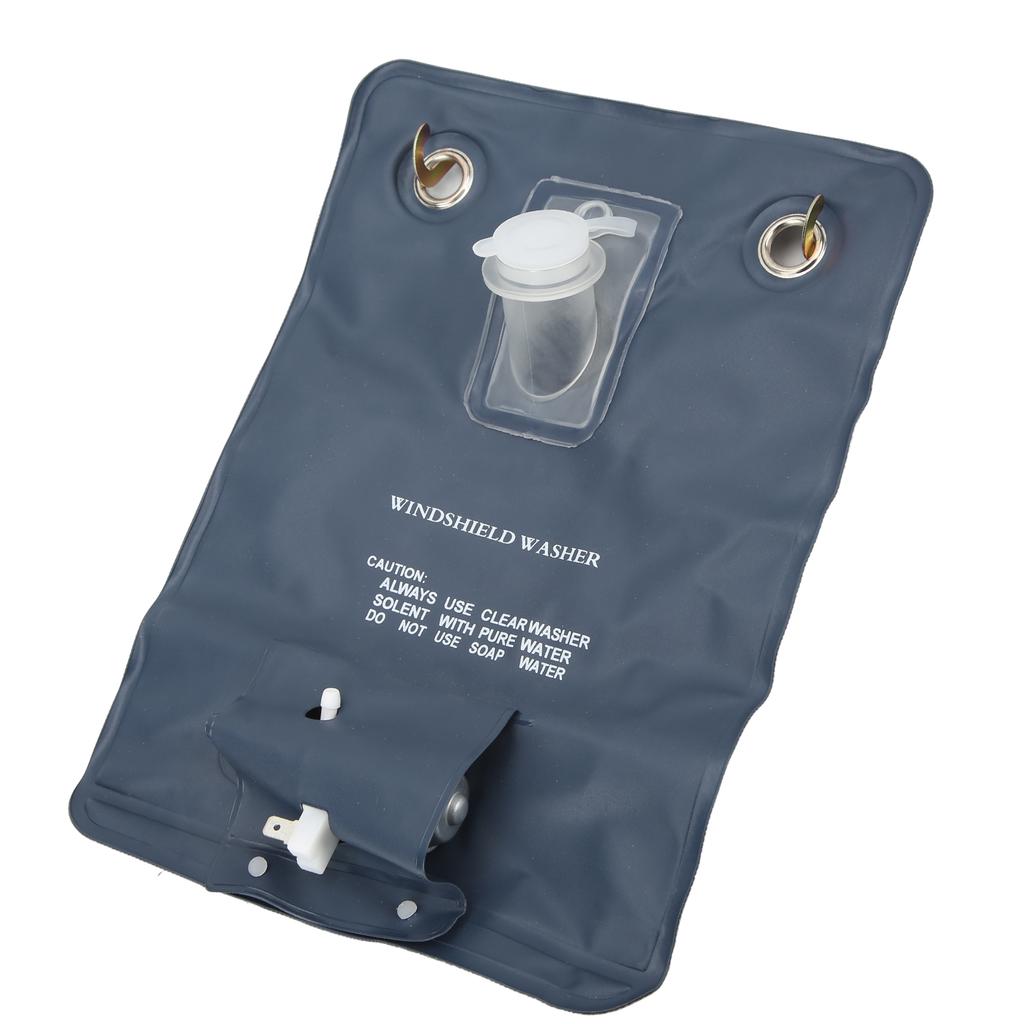 Windshield Washer Kit Easy Replaceable Convenient Practical Washer Bag Kit Cleaning Tools with Pump for 12V Car