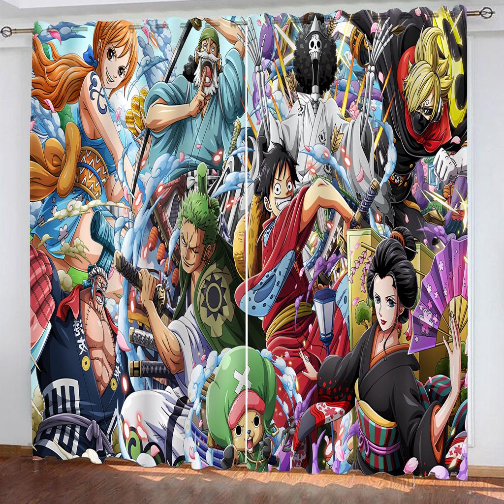 One Piece рождественские подарки комиксы печатные домашний декор гостиная спальня шторы для затемнения кухонные принадлежности
