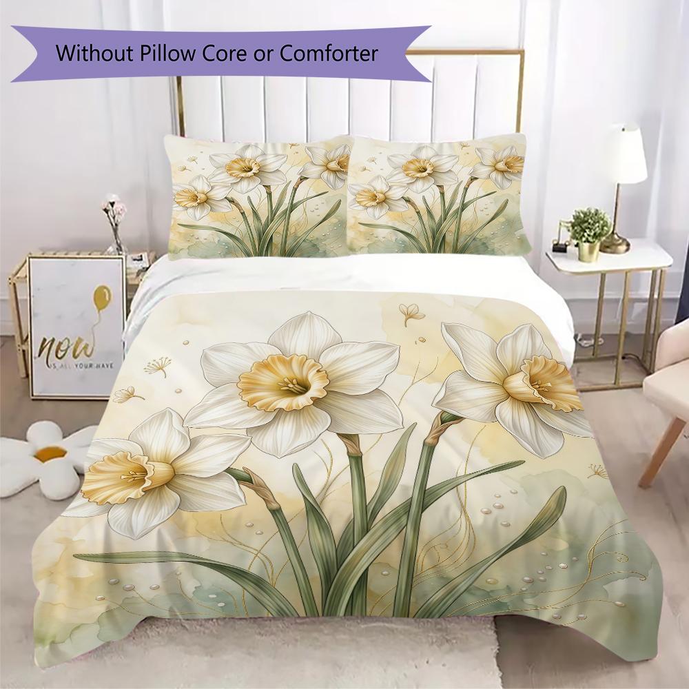 Exotic Vibrant Flora Pattern Bedding uilt Set uilt Cover Pillowcase Home Decoration Birthday Gift (1 * duvet cover + 2 * pillowcase without core)