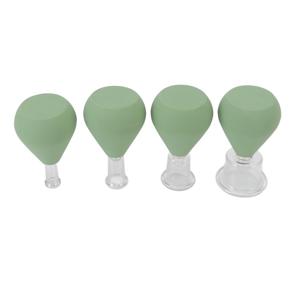 Набор из 4-х банок для лица, помогающий спать, подтягивающий кожу, уменьшающий мелкие морщины, вакуумная присоска для лица