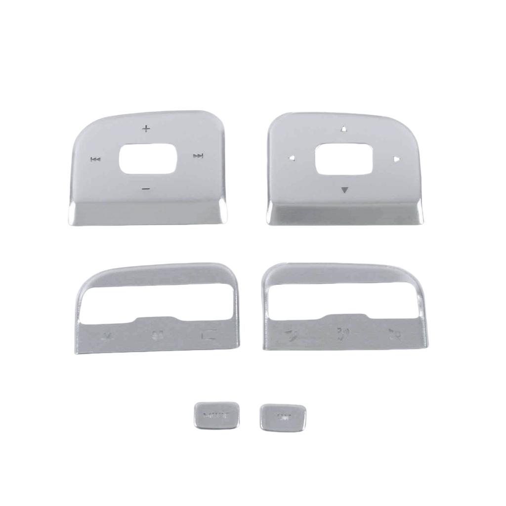 For GWM Great Wall Tank 300 2022 2023 Steering Wheel Button Cover Trim Aluminum Alloy Switch Sticker Anti Scratch Accessories