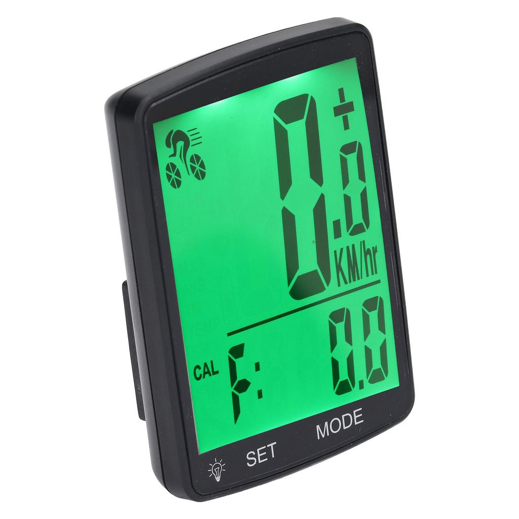 Bicycle Computer with Speed Cadence Sensor 2.8in LCD Display Bike Speedometer Wireless Cycling Compu