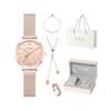FILA Arrow Starry Sky Womens Watch Quartz Movement Stainless Steel Band Gold Dial Luxury Minimalist Student Womens Watch Romantic Gift Box FLL38-6559
