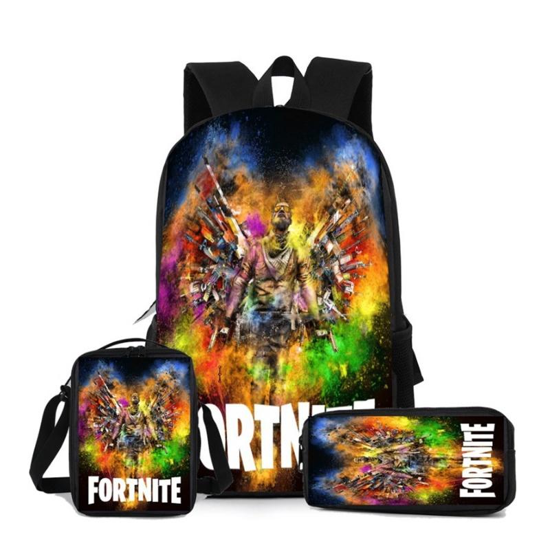 Модный набор: рюкзак, ланч-бокс и пенал Fortnite для школьников