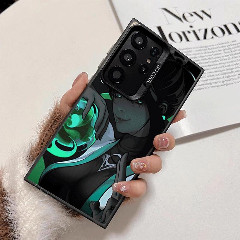 Черный крутой мягкий чехол для телефона V-Valorant Game для Samsung Galaxy S24 S25 FE S26 Edge S23 Ultra S22 Plus S21 + Ударопрочная задняя крышка