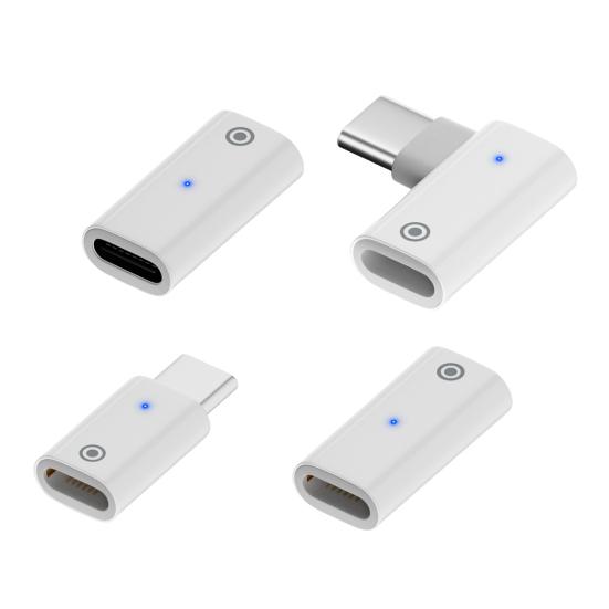 Разъем зарядного устройства с индикатором быстрой зарядки Play, штекер USB-C Male to Female, для зарядки