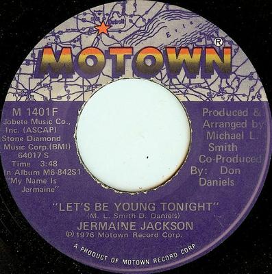 7-дюймовая пластинка JERMAINE JACKSON - Let's Be Young Tonight M1401F MOTOWN 1976 США Соул/Фанк Б/у