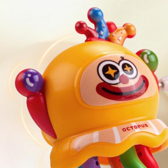 Детская заводная танцующая игрушка осьминог, развивающая заводная пружинная игрушка осьминог, интерактивная ползающая мультяшная игрушка осьминог для малышей, мальчиков и девочек