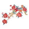 1pcs Red Color Pattern Phoenix Flower Patch Practical Design Chinese Style Patch  For Clothes DIY