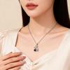 Picking Stars Bear Projection Necklace: 'I Love You' in 100 Languages – Elegant, Versatile, High-End Clavicle Chain for Women