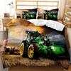 Truck Duvet Cover Set Automobile Blue Monster Pickup Truck Off Road Vehicle Bedding Set For Boys King Size Polyester Quilt Cover