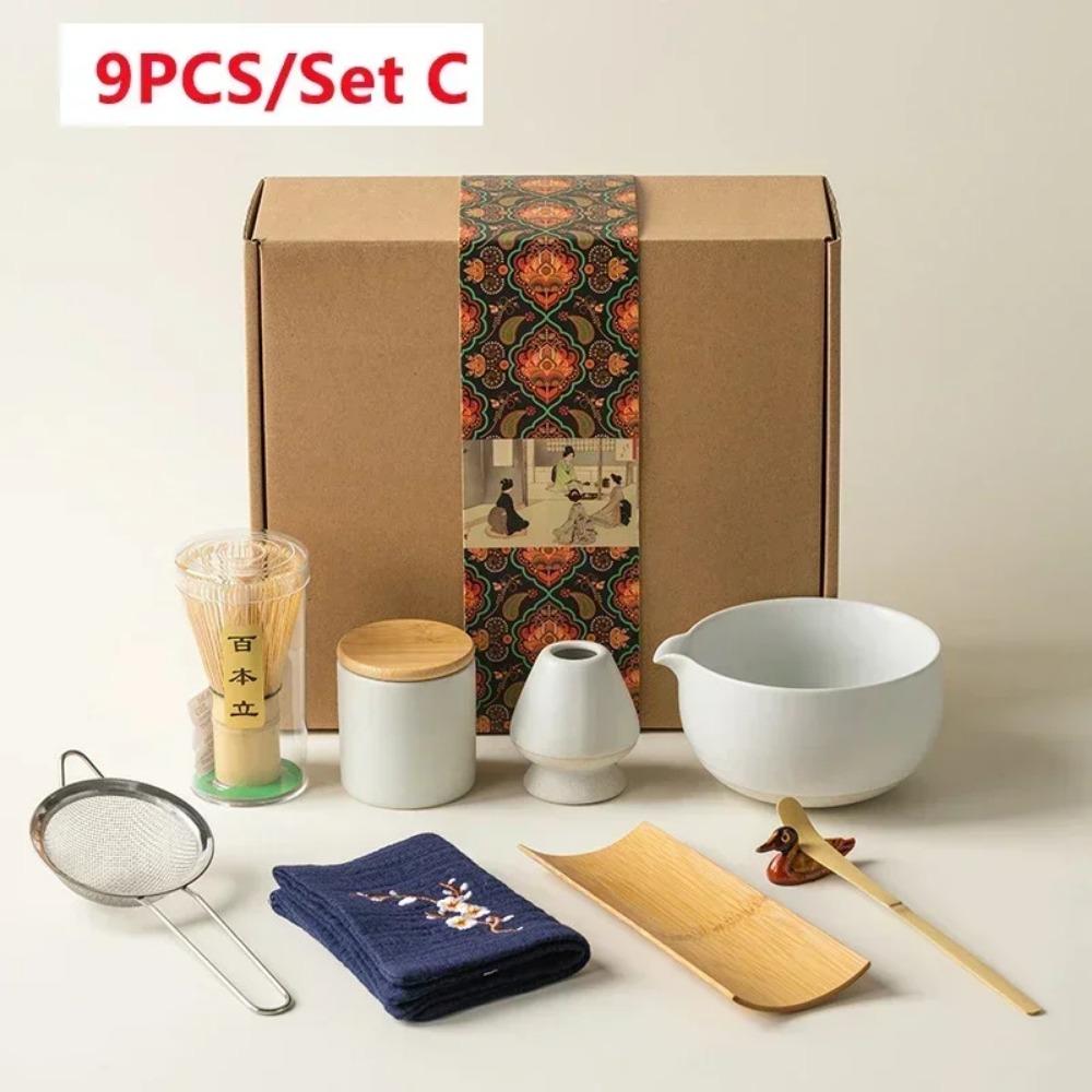 4/6 шт. Набор для чая матча ручной работы для дома, легко чистить, подставка для инструментов, миска, венчик, ложка, подарок, церемония, традиционные японские аксессуары
