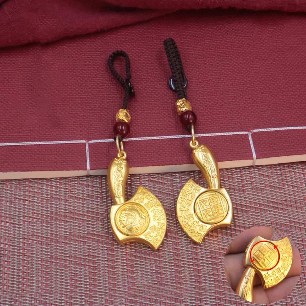 Lucky Car Key Ring Chinese Style Bag Hanging Small Zodiac Keychain  Decoration