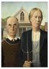 Canvas Painting American Gothic Pop Art