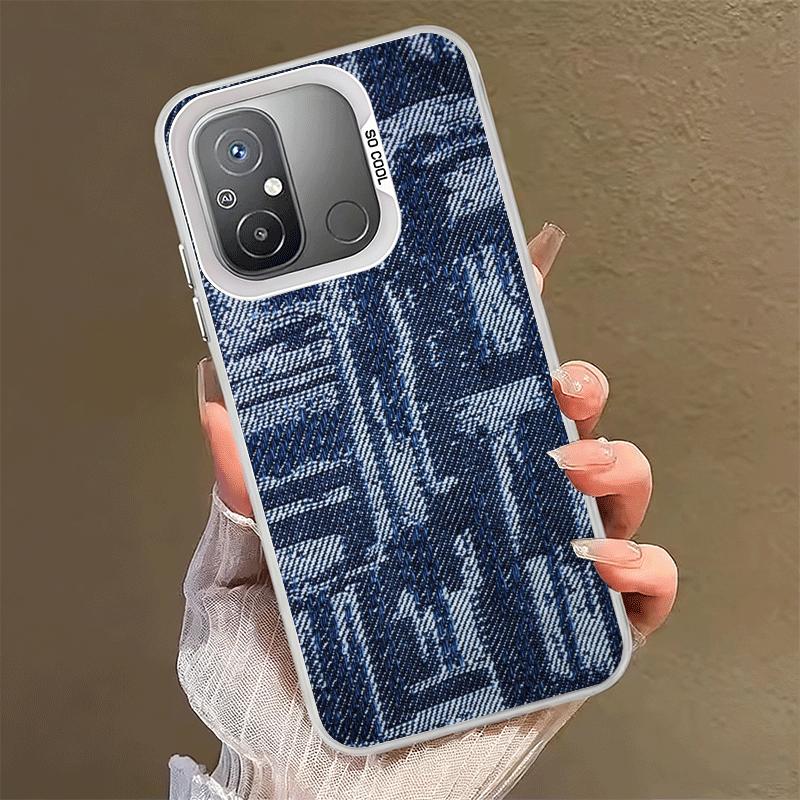 Retro Denim Pattern Soft Phone Case for Xiaomi Redmi 15C 15 14C 13C 12C Poco X5 X6 X7 Pro X3 F8 F7 Ultra M8 13 12 Cover Back She