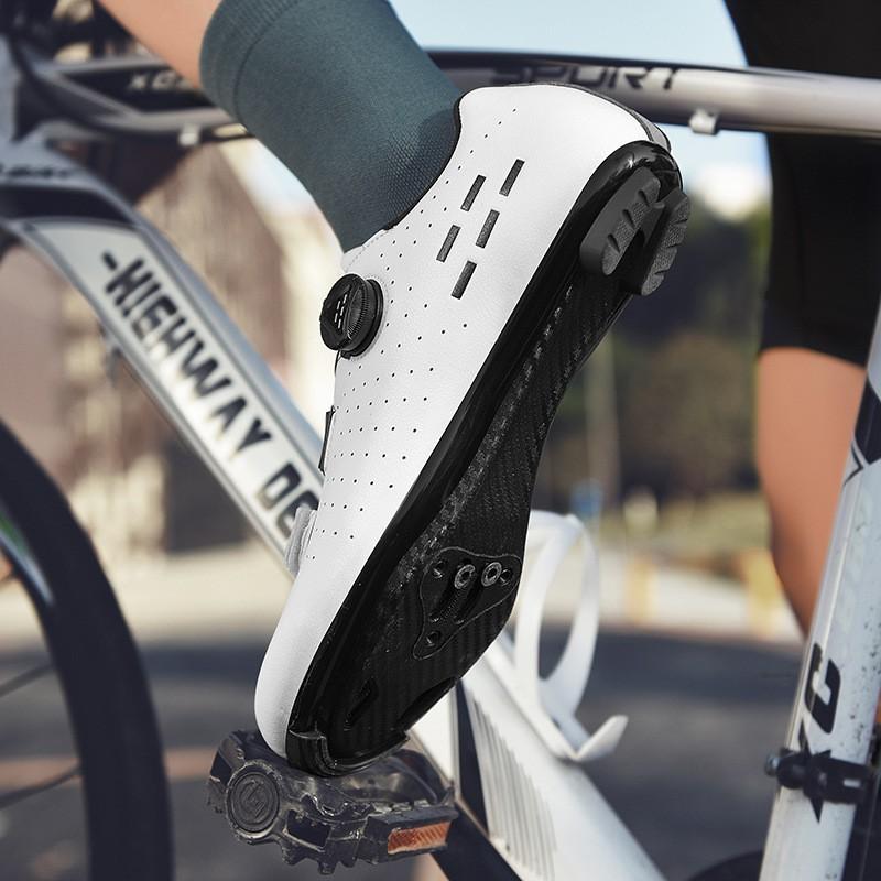 Large Size Cycling Shoes Road MTB Bike Riding Breathable Rigid Sole Clipless Flat Pedal Options