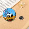 Four Seasons Chinese Style Panda Brooch Craft Giant Panda Shape Badge  Fans Gifts