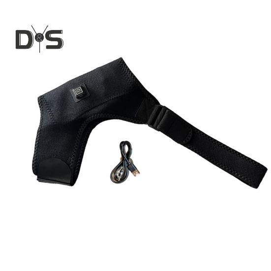 Heated Shoulder Brace Pad USB 3 Temperature Setting Adjustable Men Women Soreness Stiffness Shoulder Pain Relief Electric Heating Shoulder Pad Wrap