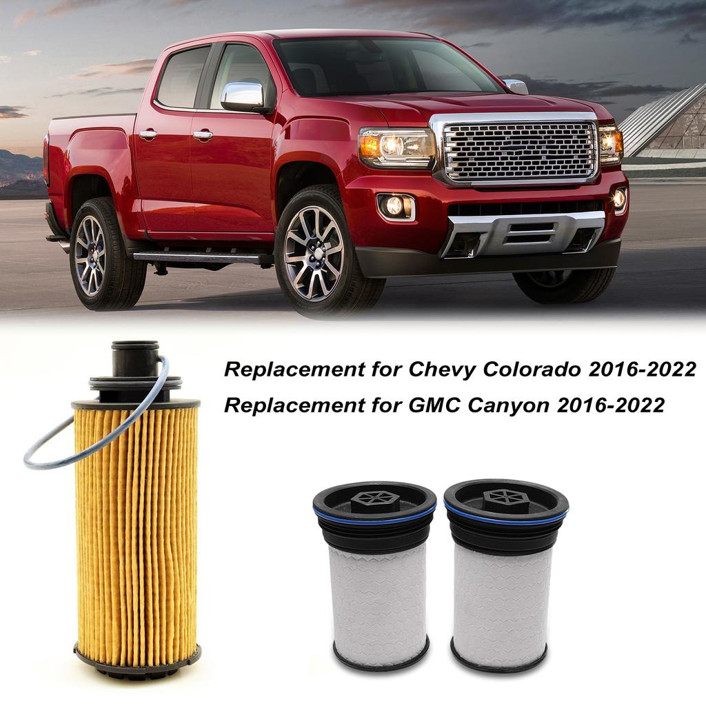 Замена топливного фильтра и комплекта масляного фильтра для Chevy Colorado GMC Canyon 2016-2022 заменяет TP1007