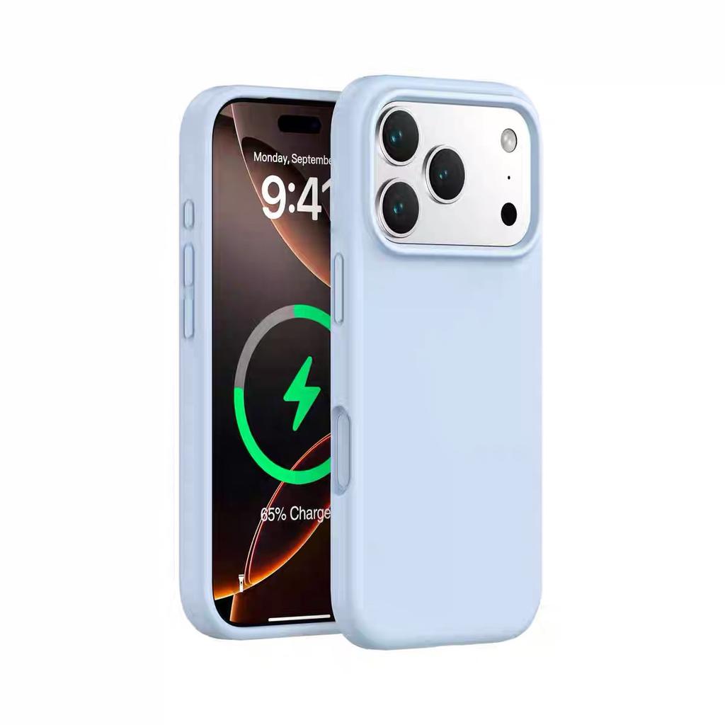 Применимо к встроенному магнитному чехлу для мобильного телефона iPhone17, жидкий силикон Apple 16proMax, приятная для кожи 15 защитный чехол