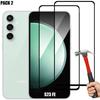 Full Tempered Glass for Samsung Galaxy S23 FE - BOOLING - Pack of 2 - 9H Protection - Black
