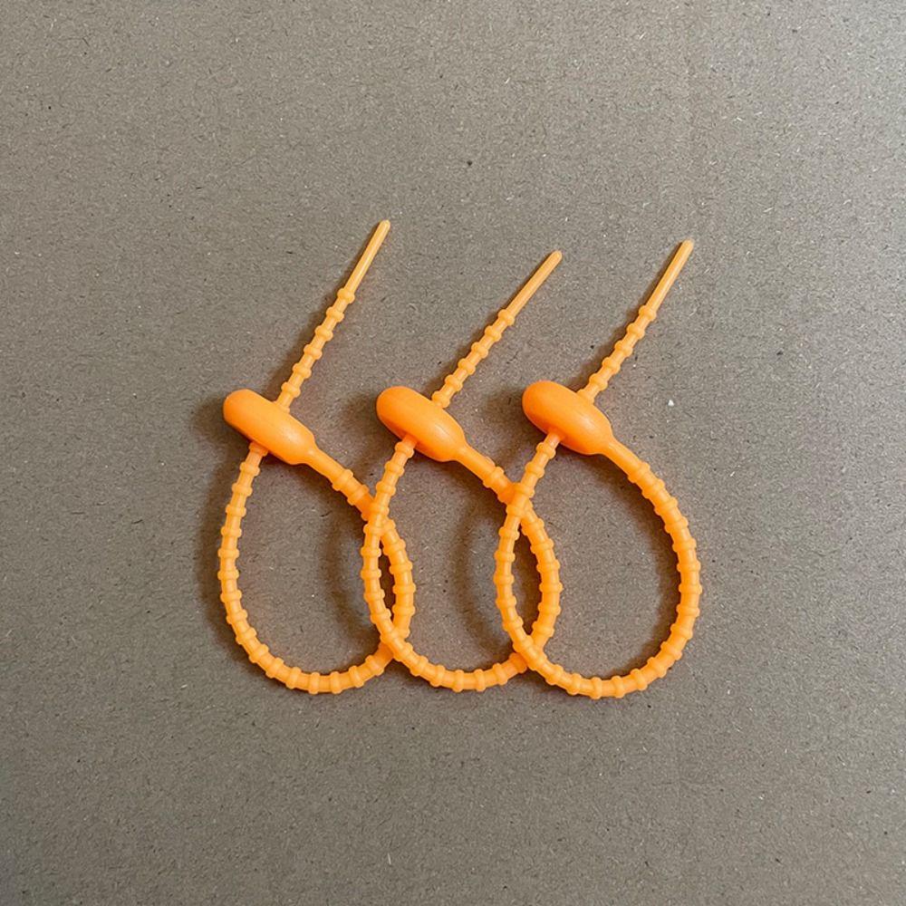 3 PCS Candy Colors Silicone Tie Silicone Material Key Lanyard Bag Accessories Lanyard