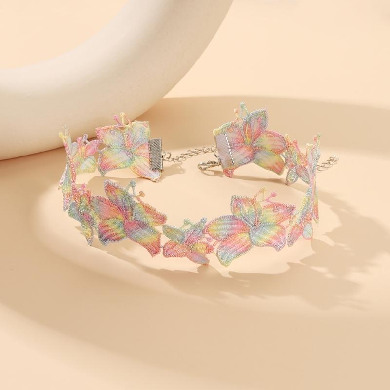 Элегантное кружевное ожерелье-воротник с красочным ажурным узором, стильное кружевное колье-чокер для женщин, подростков и дам