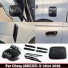 Для Chery JAECOO J7 2024 2025 ABS карбон Накладки на зеркала боковых дверей накладка на задний противотуманный фонарь накладка на ручку двери наклейки на крышку бензобака