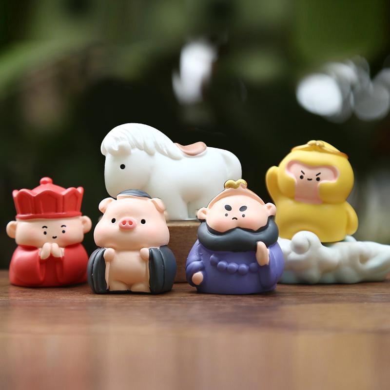 Journey To the West Mini Figure Set: Wukong & Bajie Cute Ornaments