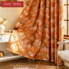 1 шт. Серия Nuan Европейский стиль Оранжевые тюльпаны Принт Шторы Полностью затемняющие шторы для спальни гостиной балкона окна для домашнего декора