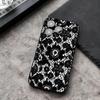 Черный кружевной принт Новый горячий чехол для телефона Funda Для Iphone 17 14 13 16 11 15ProMax 12 Pro Max Mini Xr Plus Чехлы