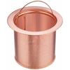Sink Drain Stopper Basket, Copper, Antibacterial, Deep Drain Garbage Collection, Punched Holes, Large, PH6501AF-2-L