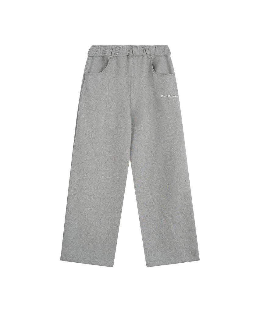 REST&RECREATION Sweat Detail Pants - Gray