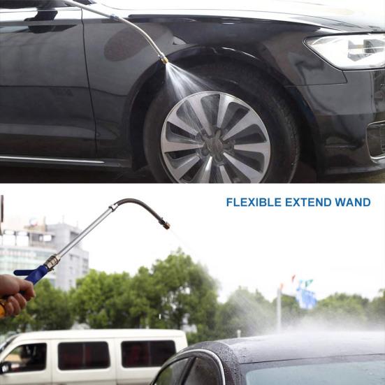 Pressure Washer Wand High Pressure Power Jet Washer Portable Car Washing Wand with Hose Quick Connector for Car Window Garden Cleaning