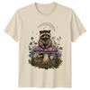 Raccoon On Mushroom TShirt Cute Animal TShirt