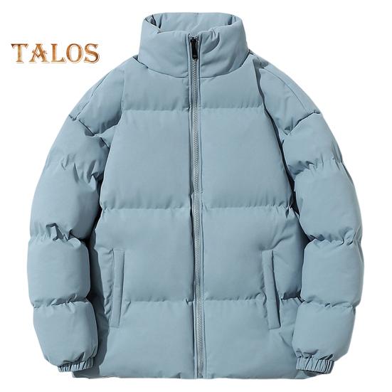 Зимнее женское пальто с воротником-стойкой, застежкой-молнией, длинными рукавами, большого размера, ветрозащитное, сохраняющее тепло, утепленное, пуховое пальто для мужчин, приталенная куртка для отдыха на природе