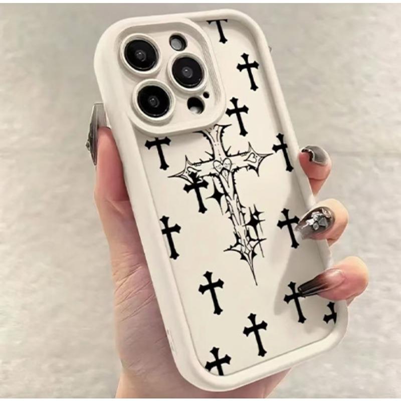 Shockproof Soft Silicone Cross Design Phone Case For Apple Iphone Multiple Models