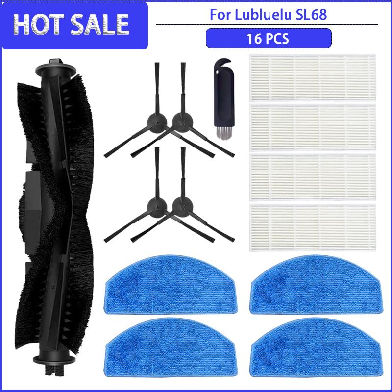 Main Side Brush Hepa Filter Mop Cloths For Lubluelu SL68 / Tikom G8000 Robotic Vacuum Cleaner Parts Accessories