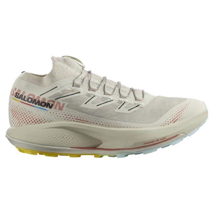 SALOMON Pulsar Trail Pro 2 Comfortable Sports Fabric Shock Absorption Non-Slip Low-Top Running Shoes Women Sneaker White 472098