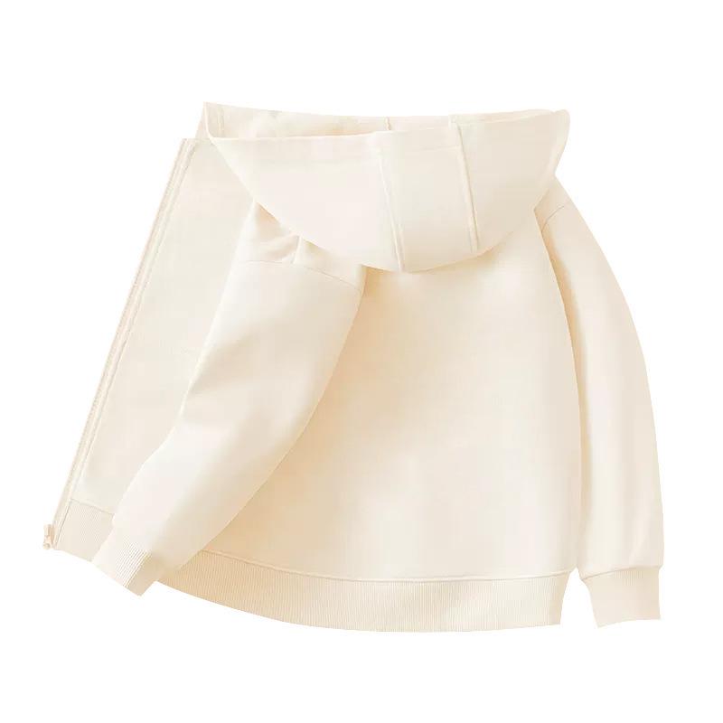 2024 Kids' Hoodie Cardigan with Zipper and Pockets - Boys' and Girls' School Uniform Outerwear