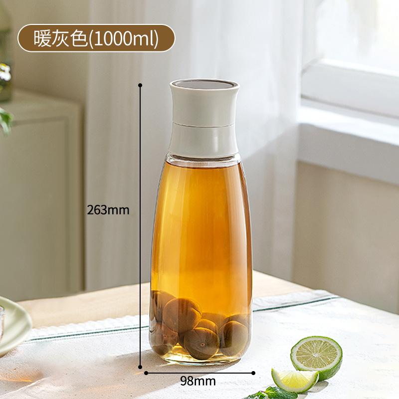 Food-Grade Glass Airtight Jar for Bayberry Wine Home Brewing Storage Bottle Leakproof Container for Pickling Decanting