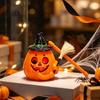 Handheld Pumpkin Pole Light Glowing Halloween Lantern, Jack O Lantern with Witch Hat Broom, Lightweight Prop Up Decor, Trick or Treat for Kids