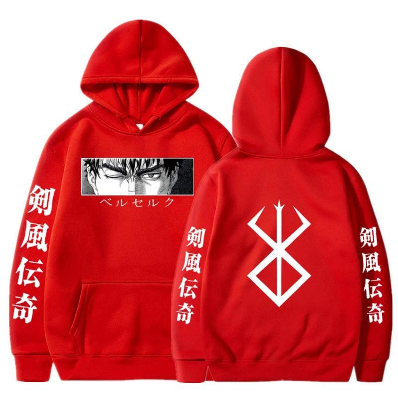 Толстовки с капюшоном Anime Berserk Hoodie Осень-Зима